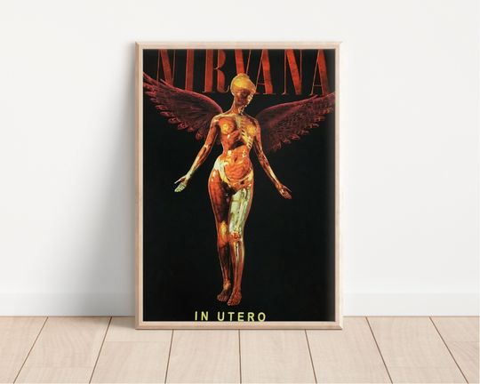 Nirvana In Utero Poster - Music Album Poster Canvas Print Wall Art - Poster Print