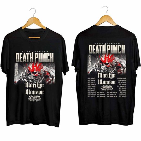 Five Finger Death Punch 2024 Tour Tour Double Sided Shirt