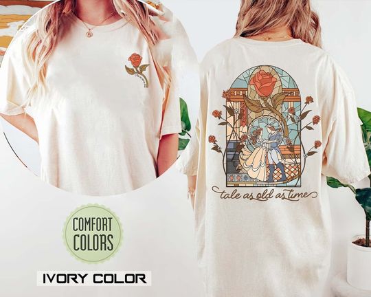 Retro Beauty and the Beast Shirt, Tale as Old as Time Shirt, Disney Belle Shirt, Disney Princess Shirt