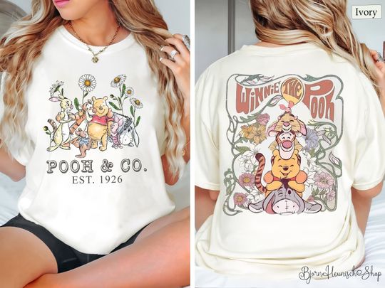 Vintage Winnie Pooh Shirt, Pooh Family Shirt, Pooh Friends Shirt, Pooh Hunny Shirt, Pooh Bear Shirt, Pooh Shirt, Disneyland Pooh Shirt