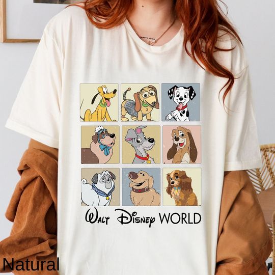 Disney Dogs Shirt, Walt Disney World Shirt, The Lady and the Tramp Shirt, Pluto Shirt, Slinky Shirt-101 Dalmatians Shirt-Nana From Peter Pan