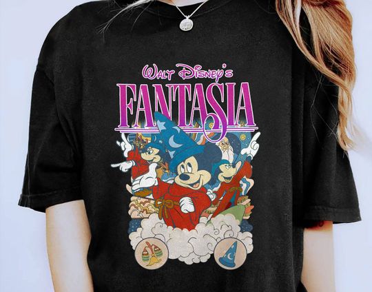 Disney Fantasia Sorcerer Mickey Stay Magical Shirt, Fantasmic Disney Hollywood Studios Gift, Disneyland Trip Shirts
