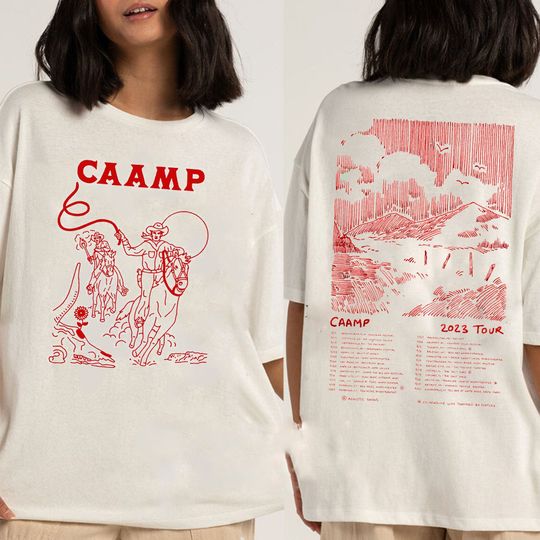 CAAMP BAND Fall Tour 2023 Merch, CAAMP Fan Gift Double Sided Unisex T-Shirt
