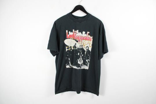 Led-Zeppelin T-Shirt / Vintage Concert Tour Graphic Tee Shirt / 1980s Rock & Roll Music Band Album Art / 1984