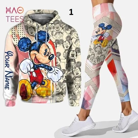 Disney Mickey Mouse 3D Hoodie Leggings Set
