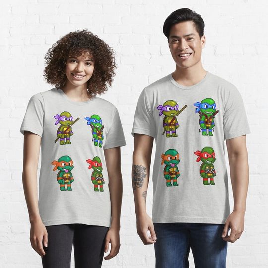 Teenage Mutant Ninja Turtles Pixels Essential T-Shirt