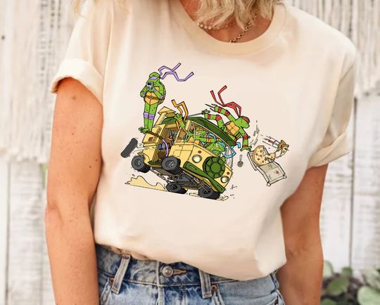 Ninja Turtles Bus Shirt, Ninja Turtles Birthday, Teenage Mutant Ninja Turtles Shirt