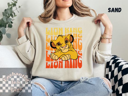 Discover Groovy Lion King Vintage Disney Sweatshirt