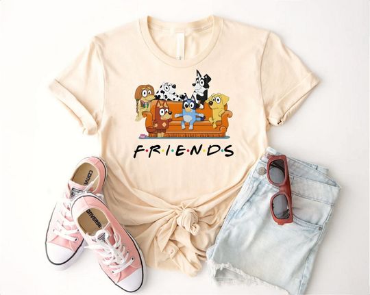 Friends BlueyDad T-Shirt, BlueyDad Cartoon Tee, Friends of BlueyDad Shirt
