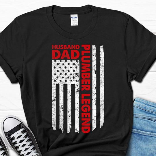 Contractor Gifts For Him, Handyman Tee From Wife, Husband Dad Plumber Legend Shirt For Men