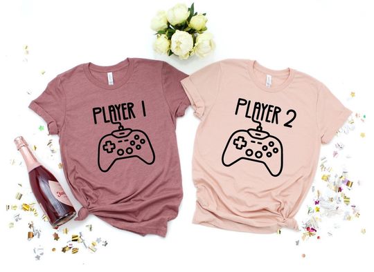 Player 1 Player 2,3,4 Matching Dad And Kids T-shirts, Father's day shirt, Dad gift