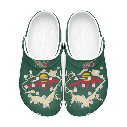 Minnesota Wild Sandals, Clogs, Toe Sandal Soft Lightweight Footwear Men Women