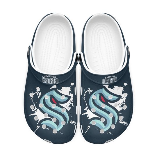 Seattle Kraken Sandals, Clogs, Toe Sandal Soft Lightweight Footwear Men Women