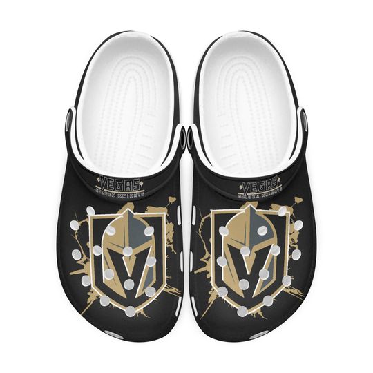 Vegas Golden Knights Clogs, Toe Sandal Soft Lightweight Footwear Men Women