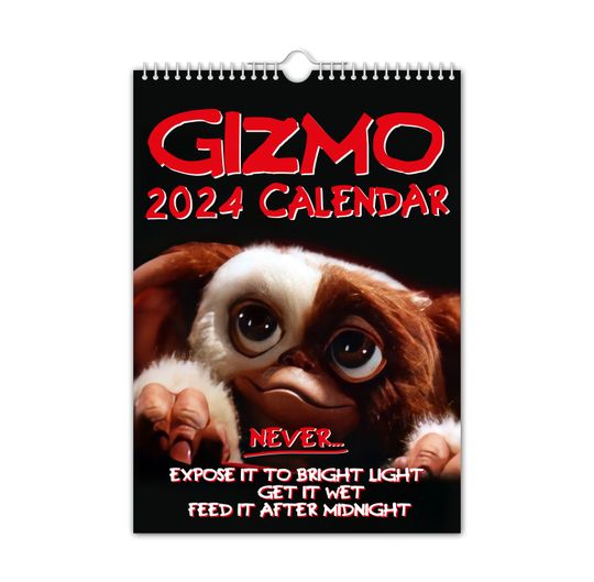 Gizmo - 2024 Wall Calendar, Creative, Gift Idea, Present, Novelty