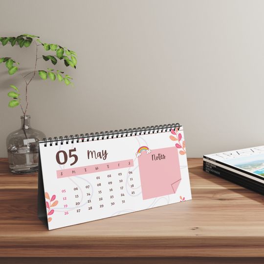Cute Pink Calendar 2024 | Desk Calendar Planner | Perfect for Gift | Gift Ideas