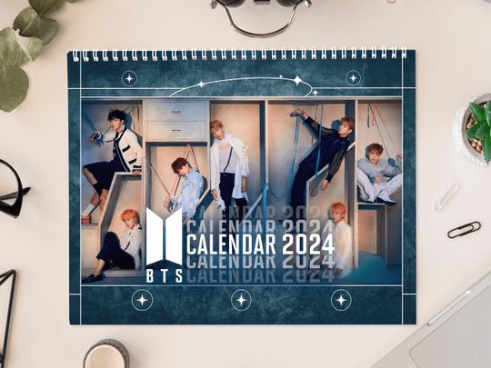 Calendars 2024 Bts Aesthetic Planner Decoration Accessories Wall