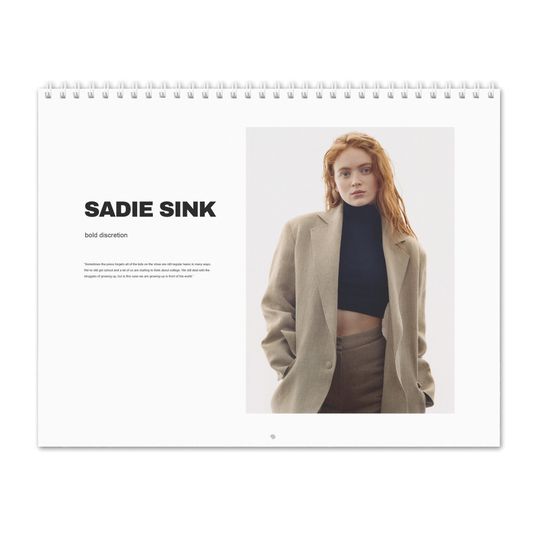 Sadie Sink Vol.2 - 2024 Wall Calendar