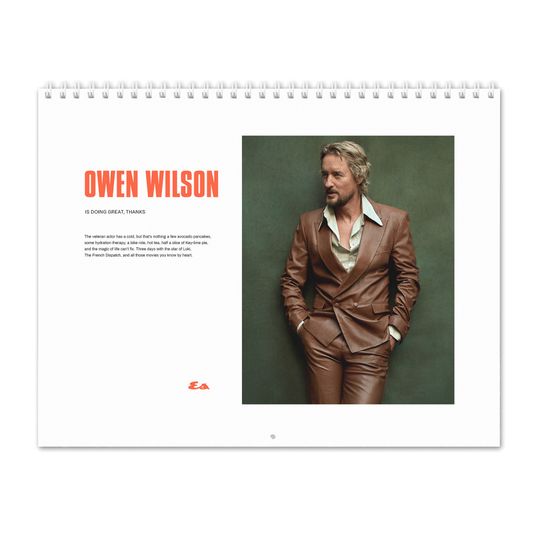 Owen Wilson Vol.1 - 2024 Wall Calendar