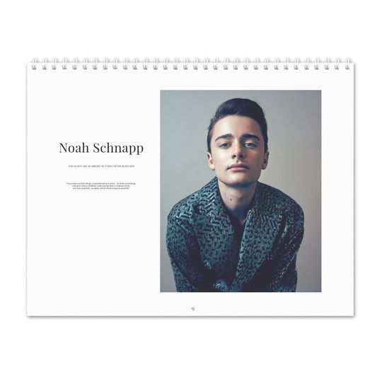 Noah Schnapp Vol.1 - 2024 Wall Calendar