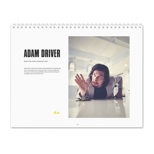 Adam Driver Vol.2 - 2024 Wall Calendar
