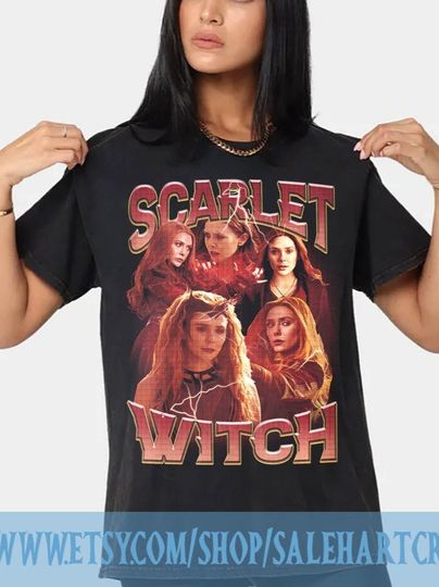 Scarlet Witch Poster Portrait Gift T-Shirt