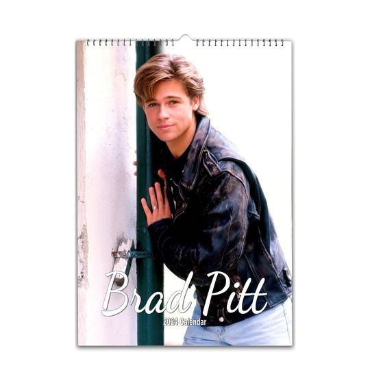 Brad Pitt Early Years 2024 Wall calendar