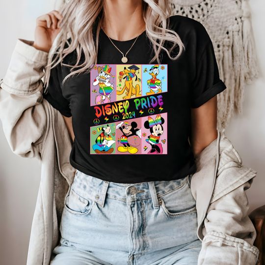 Disney LGBTQ Pride Tee - Rainbow Mickey Shirt for Pride Month Shirt