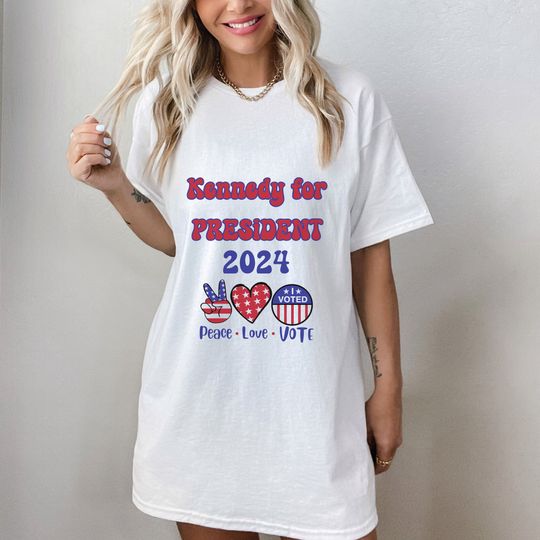 Kennedy for president 2024 election Vote t-shirt. Election shirt.