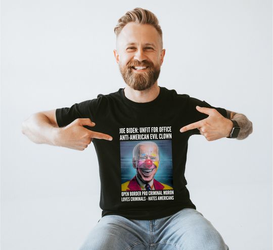 Anti Biden T-Shirt, Unfit for Office, Anti American, Conservative Shirt, Republican Tshirt, Patriot Tee, Conservative Gift