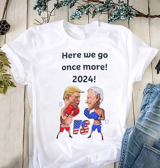 Biden Trump Boxing 2024 T-Shirt, Biden vs Trump Shirt, Biden Trump Face Off Shirt, President 2024 Shirt, Funny Vote Shirt, Election Shirt