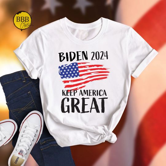 Biden 2024 Shirt, Keep America Great Shirt, Biden Election Shirt, President Biden Shirt, Biden Gift Tee, Election 2024 Shirt, USA Flag Shirt