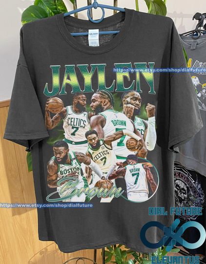 Vintage 90s Basketball Bootleg Style T-Shirt, Jaylen Brown Graphic Tee, Jaylen Brown Shirt, Jaylen Brown Tee, Basketball T-Shirt
