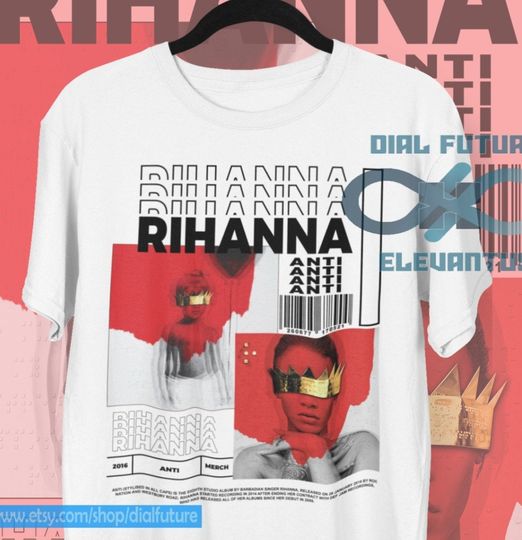 Rihanna Anti Vintage 90s Raptees, Hip Hop RnB Shirt