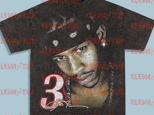 Retro Vintage Style Bootleg Allen Iverson