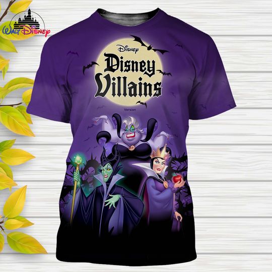 Maleficent  Cartoon Disney men women t shirt casual style 3D print