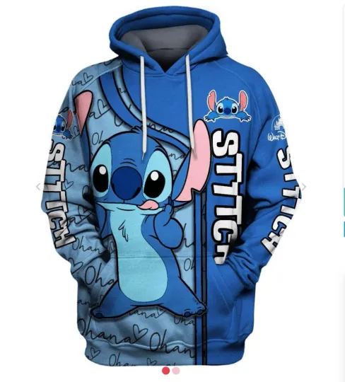 Disney Lilo And Stitch And Lilo And Stitch 3D Hoodie