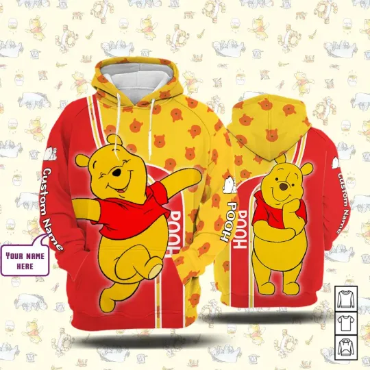 Disney Character Winnie the Pooh 3D Hoodie