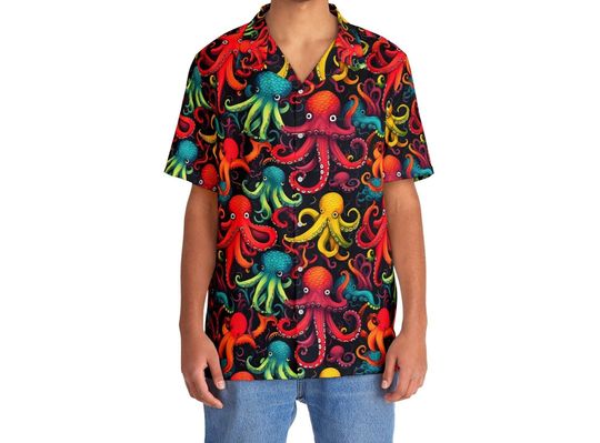 - Vibrant Octopus Hawaiian Shirt