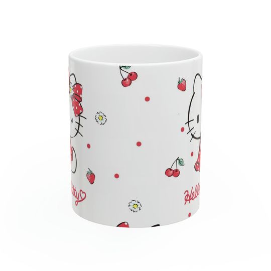 Hello Kitty Pattern Ceramic Coffee Mug
