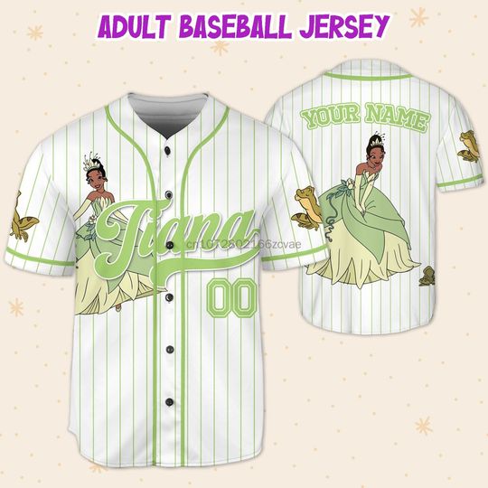 2024 New Disney Princess Tiana Baseball Jersey