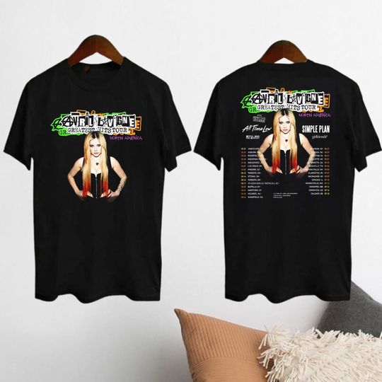 Avril Lavigne 2024 Tour Shirt, Avril Lavigne Greatest Hits Tour 2024 Shirt, Avril Lavigne Fan Shirt, Avril Lavigne Merch, Avril Lavigne Rock