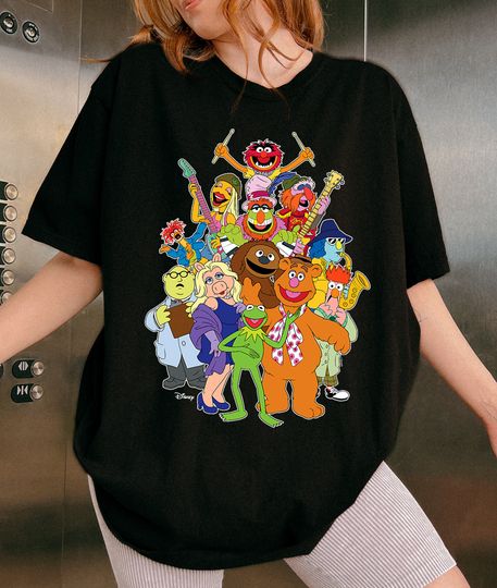 Disney The Muppets Group T-Shirt, The Muppets Show Characters Group Shot Shirt