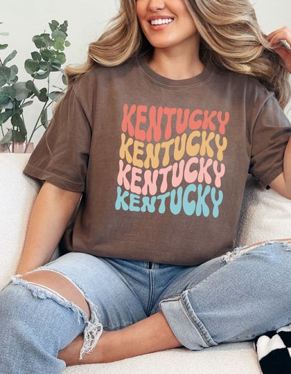 Kentucky shirt, Comfort Colors shirt, Groovy Kentucky design, KY Tee