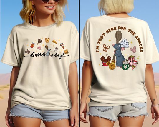 Little Chef Remy Shirt, Disney Ratatouille Chef Shirt, Just Here For The Snacks