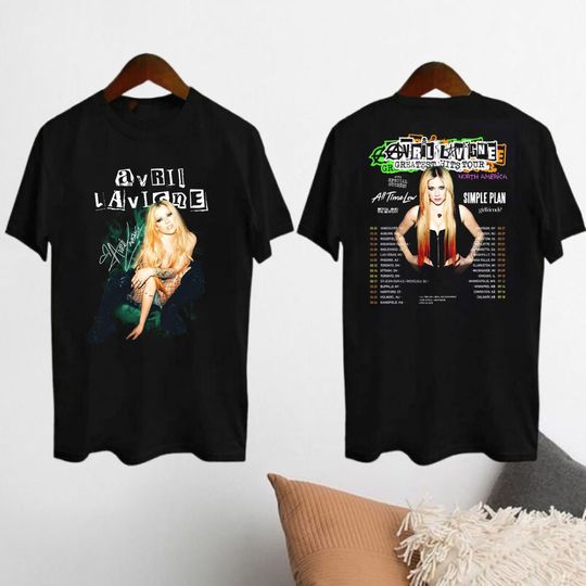 Avril Lavigne Signature Shirt, Avril Lavigne Greatest Hits Tour 2024 Shirt, Avril Lavigne Fan Gift, Avril Lavigne Merch, Avril Lavigne Shirt