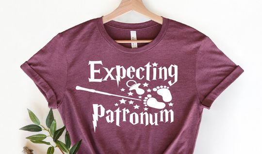Expecting Patronum Shirt, Baby Announcement Shirt,Pregnancy Announcement Shirt, Birth Announcement, Pregnancy Gift, Maternity T-Shirt
