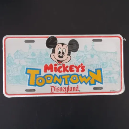 Disneyland Mickey's Toontown License Plate