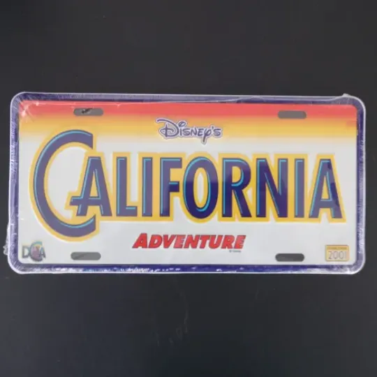 Disney California Adventure License Plate