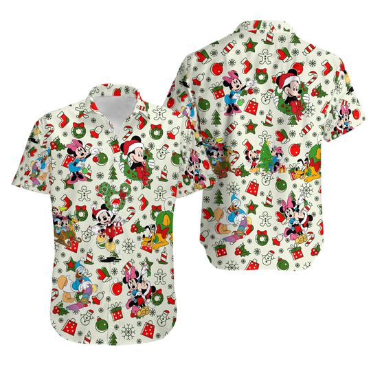 Discover Disney Mickey Christmas Hawaiian Shirt